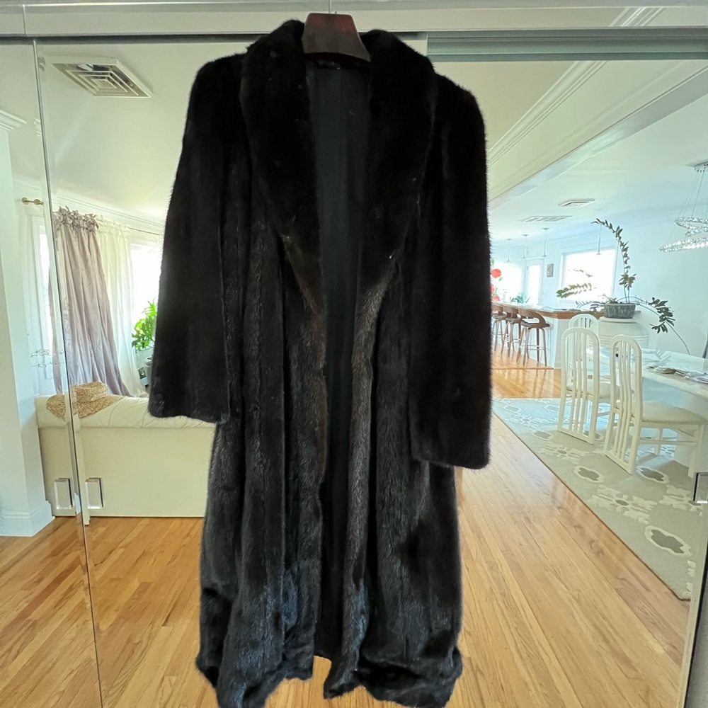 Mink fur coat